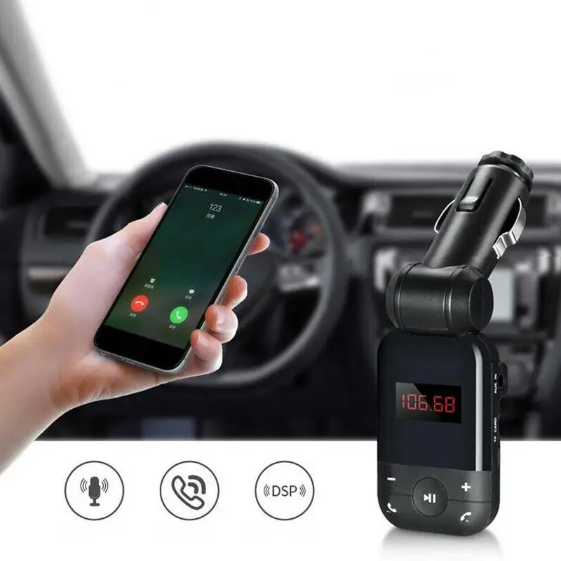 Bluetoothfm FM передатчик 12 v-24 v Авто Радио стерео, u-диск, tf-карта, Mp3 музыкальный плеер универсальный автомобильный комплект свободные руки электроники радио