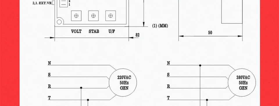 Gavr 8a регулятор напряжения avr для 25kva генератора