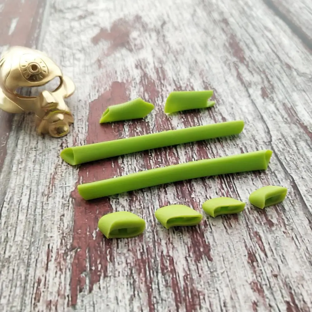 Green Rubber Kit Glintbay точный резиновый комплект ушные вкладыши и носовые упоры для-половина Куртки Окли XLJ-несколько вариантов - Цвет: Green Rubber Kit