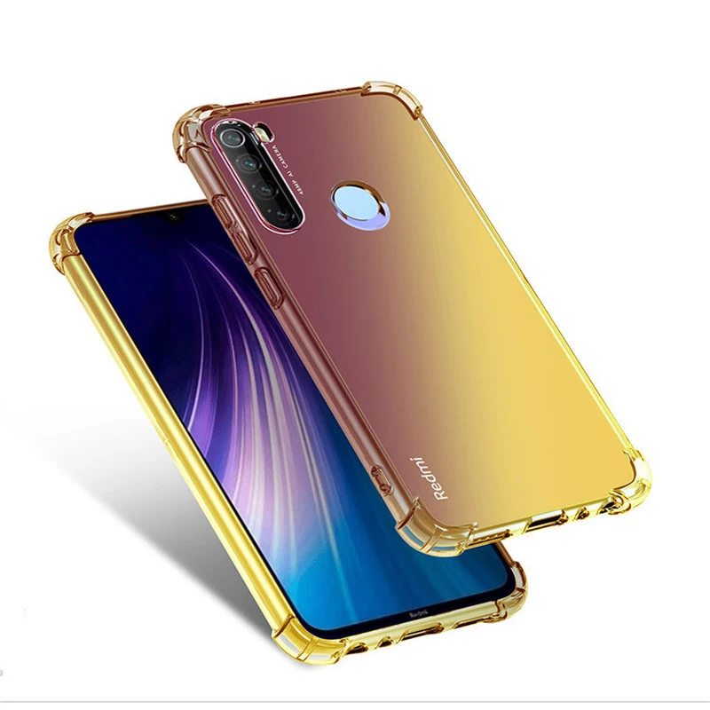 Чехол для Xiaomi mi CC9e CC9 9T 9 8 Pro SE Lite Red mi Note 8 7 6 K20 Pro 5 8A 7A Go A2 A3 Lite градиентной радужной расцветки подушка безопасности для мягком переплете