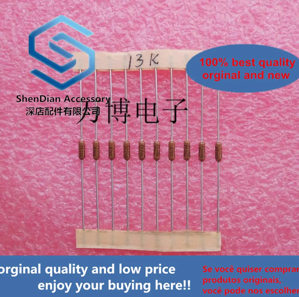

10pcs only orginal new can DALE fever resistance Dani resistance 1/4W 0.25W 13K