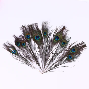 

10 Pcs/lot Natural Beautiful Peacock Eye Feathers Tail for Multi Color DIY Party Wedding Decor Artwork Ornaments Clothes Decals