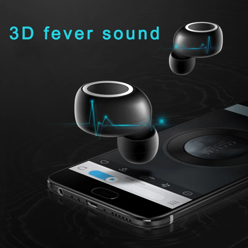 Bluetooth 5,0 беспроводные наушники мини гарнитура трогательное управление 3D стерео бас встроенный микрофон LHB99