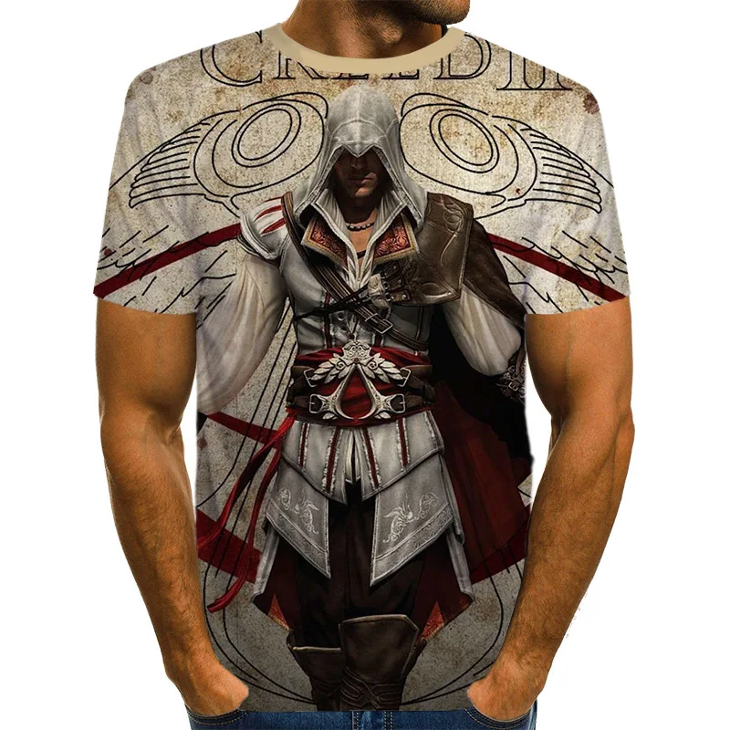 NT864 Лето, футболка с 3d принтом Assassin Creed, мужские футболки в стиле хип-хоп, аниме, топы для мужчин, косплей, Рождественская футболка - Цвет: NT864