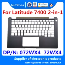 Ноутбук Упор для рук верхняя крышка чехол сборки Клавиатура чехол C shell серебро для Dell Latitude 7400 2-в-1 072WX4 72WX4