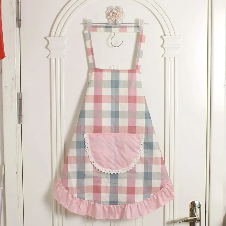 New cotton cloth princess apron print floral cleaning apron kitchen aprons for women baking mats helper Sleeveless Apron sale