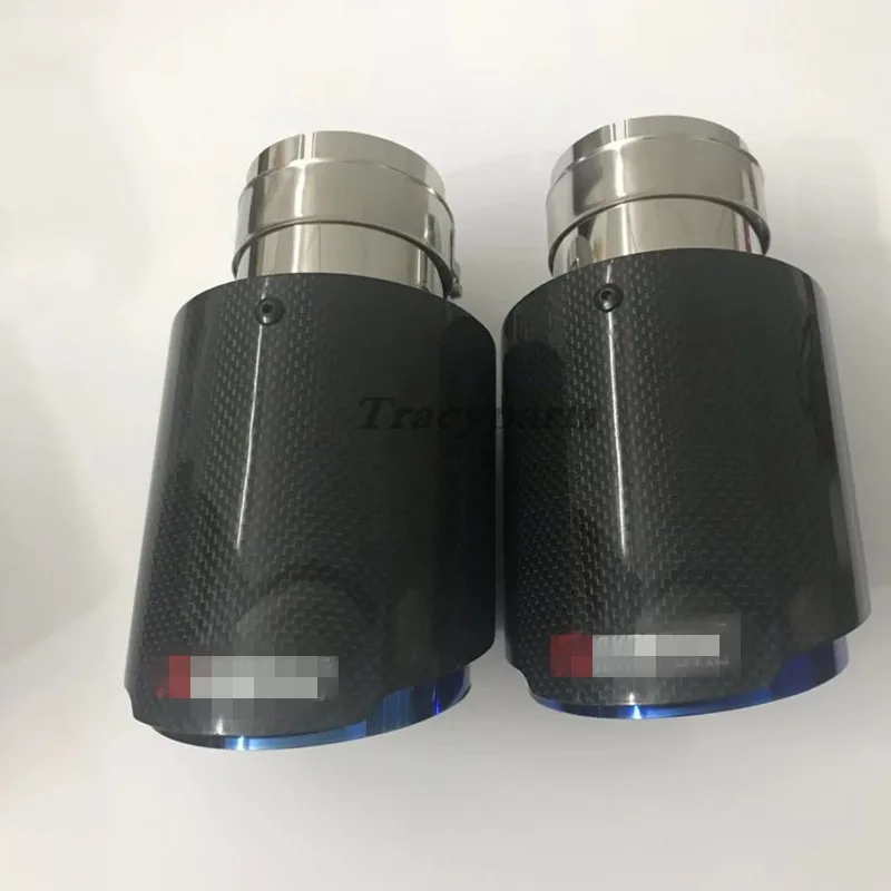 1 шт. Akrapovic Гладкий переплетенный глянцевый углеродистый глушитель из