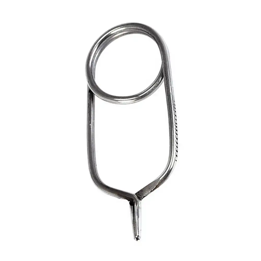 SM SunniMix Finger Holder Fly Tying Hackle Pliers Fly Fishing Tackle Supplies Stainless Steel Fly Tying Tools