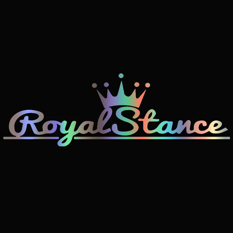 

16CM X 7CM Royal Stance Funny Car Sticker and Decal Laser/Black KK Vinyl Auto Stickers Car Accessories
