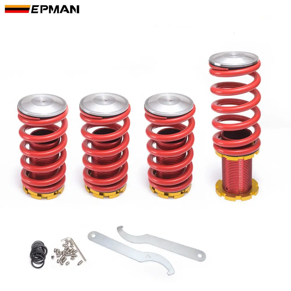 EPMAN высокая производительность Регулируемая низкая Coilover Серебряная понижающая