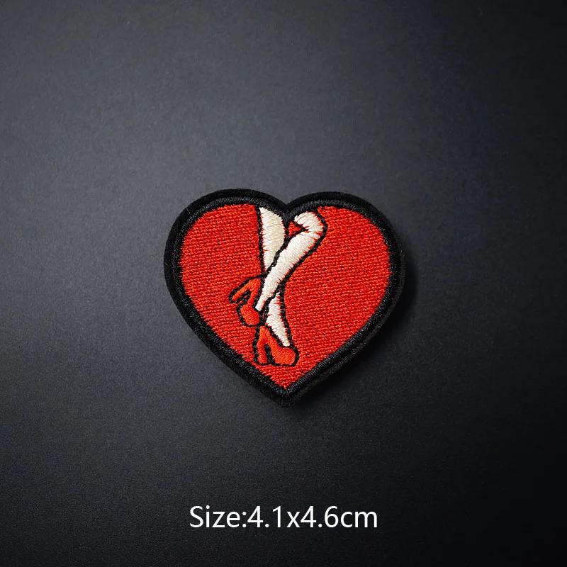 HEART DOG DIY Cloth Badges Mend Decorate Iron On Patch Clothes Apparel Sewing Decoration Applique Sew On Patches For Clothing - Цвет: 18