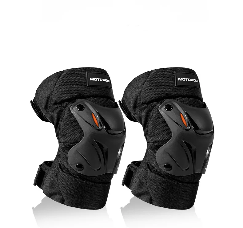 Мотоцикл езда kneepad анти-осень всадник беговые снаряжение ветрозащитные леггинсы мотоциклетная Защитная Экипировка зимние мужские и wo - Цвет: black
