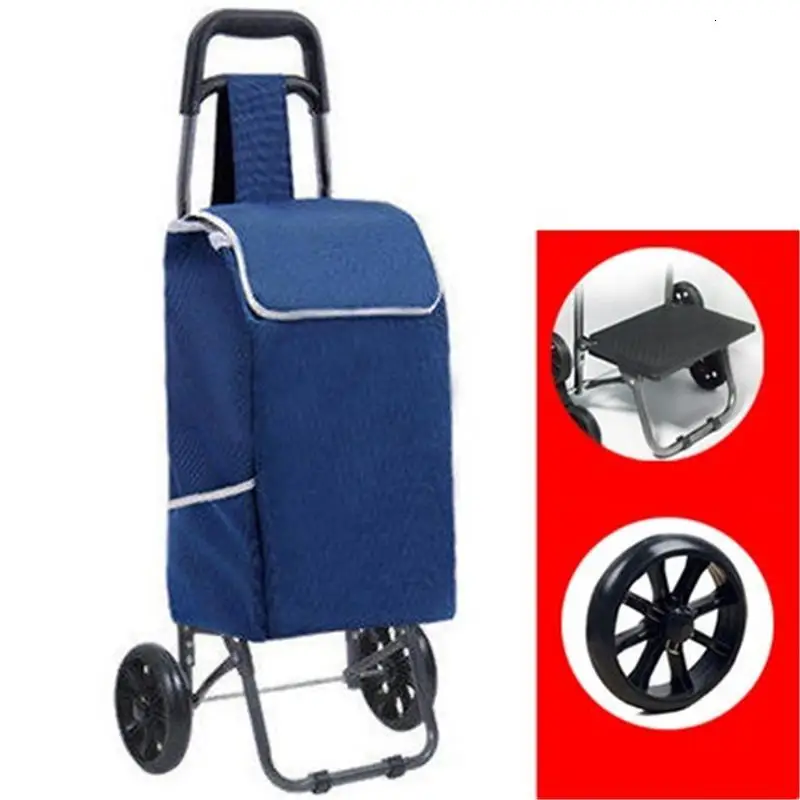 Version O Plegable carito для покупок Roulant кухонный стол Carrello Cucina Mesa Cocina колесница De Courses Avec roulets тележка - Цвет: Version O