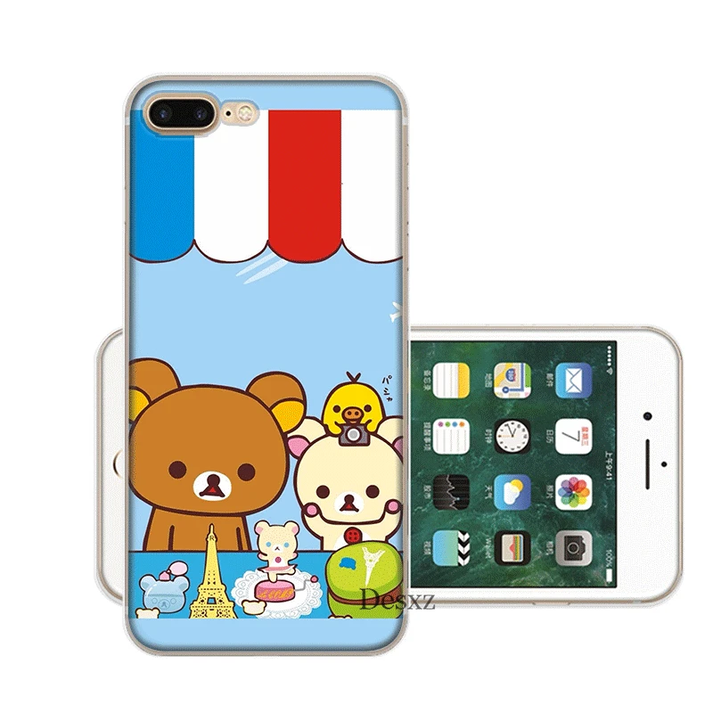 Чехол для мобильного телефона iPhone 11 Pro X XR XS Max 5 5S SE 6 6S 7 8 Plus жесткий чехол Rilakkuma - Цвет: H12