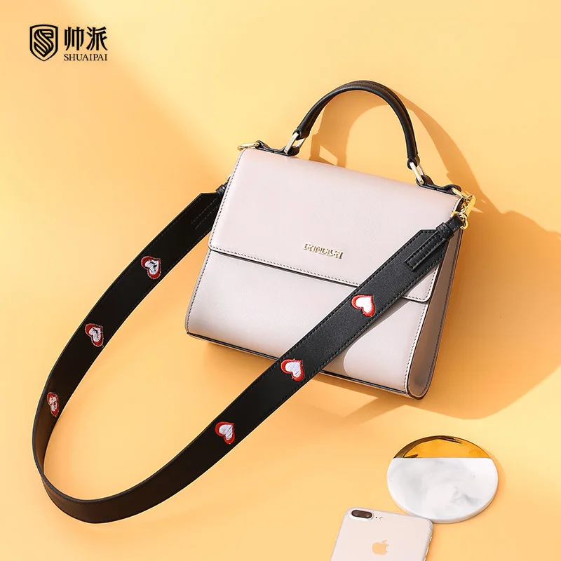 

2019 Fashion WOMEN'S Bag Spring New Style Europe And America Fashion Bag Genuine Leather Shoulder Handbag WOMEN'S Bag a Generati