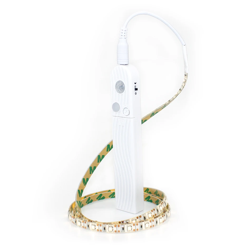 With motion sense DC5V 1 м 2 м 3M PIR датчик движения светодиодный светильник s для кухни светодиодная подсветка под шкаф прикроватная лестница шкаф ночник лампа безопасности A1 - Color: With motion sense