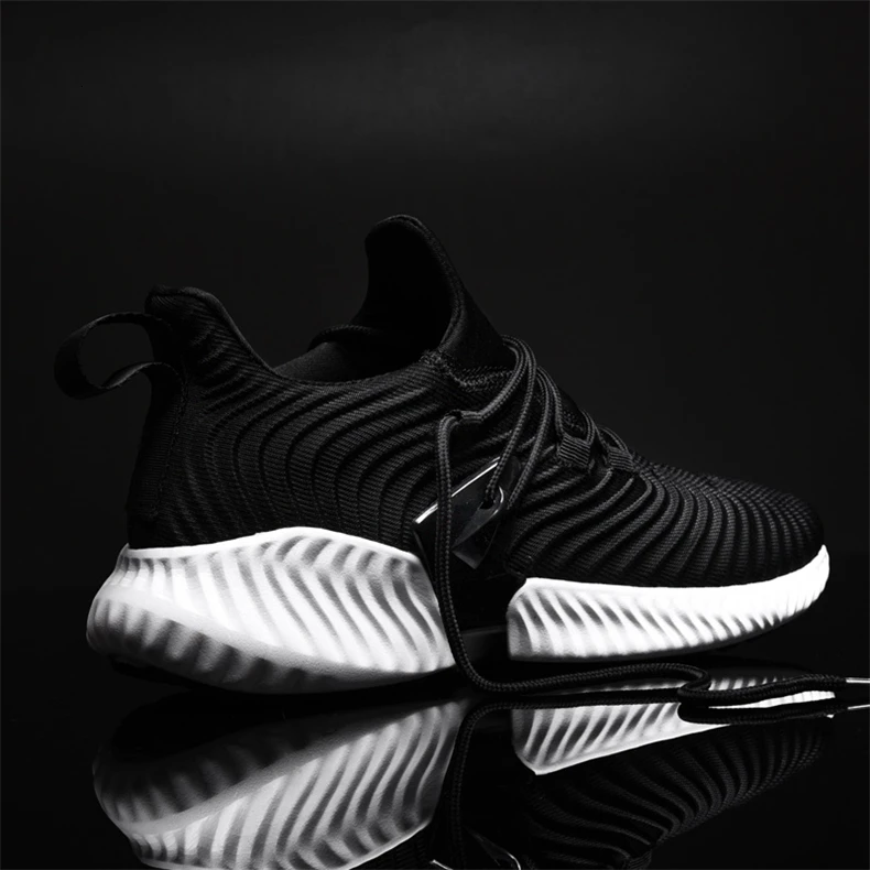 High Quality Men Sneakers Lace Up Autumn New Cushioning Sport Shoes Men Black Red Gray Male Adult Running Shoes for Man