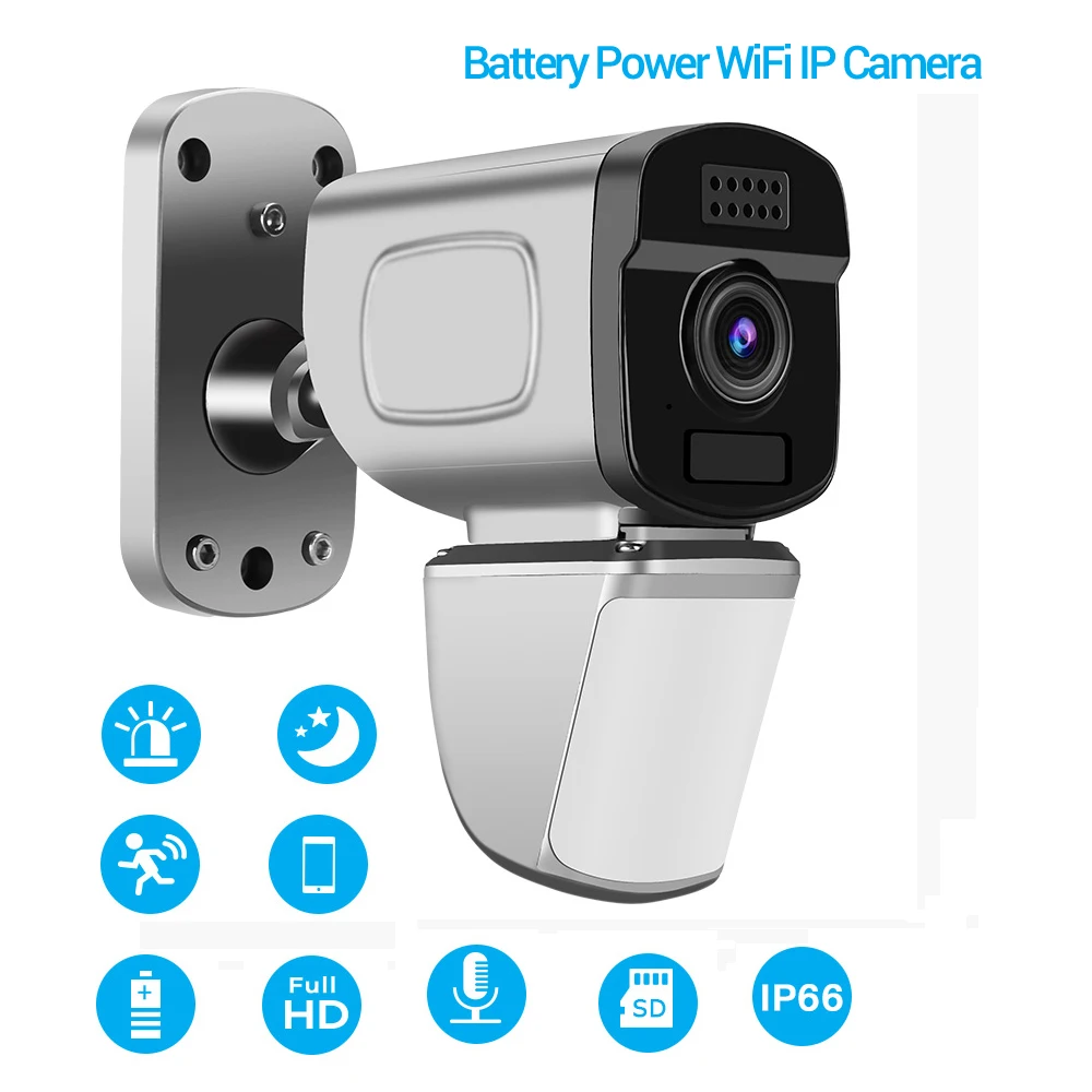 

WiFi IP Security Camera 1080P Rechargeable Battery Powered Wireless Security Surveillance Camara exterior ipcam cam