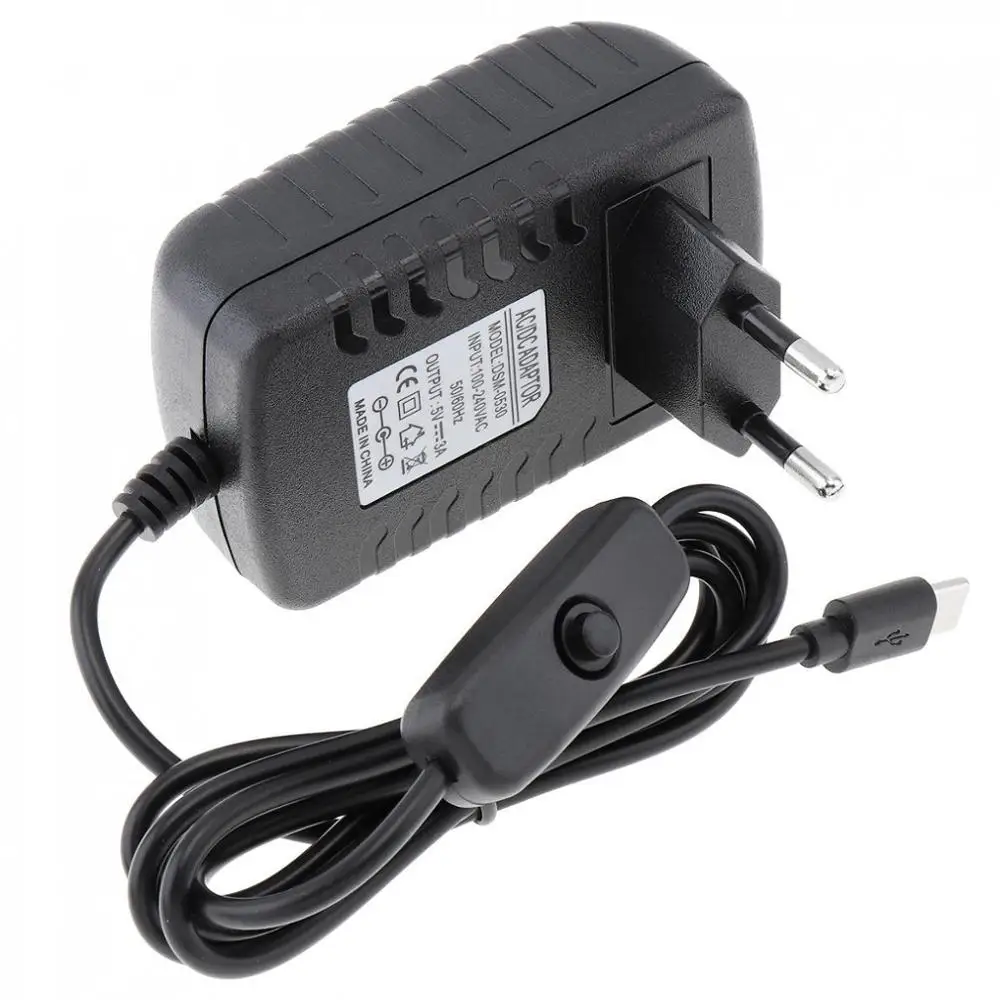 ����� ���� 4 �� B ���� ���� ��ġ USB ����-C 5V 3A ������ ����� USB-C ����� ���� 4B / Pi4