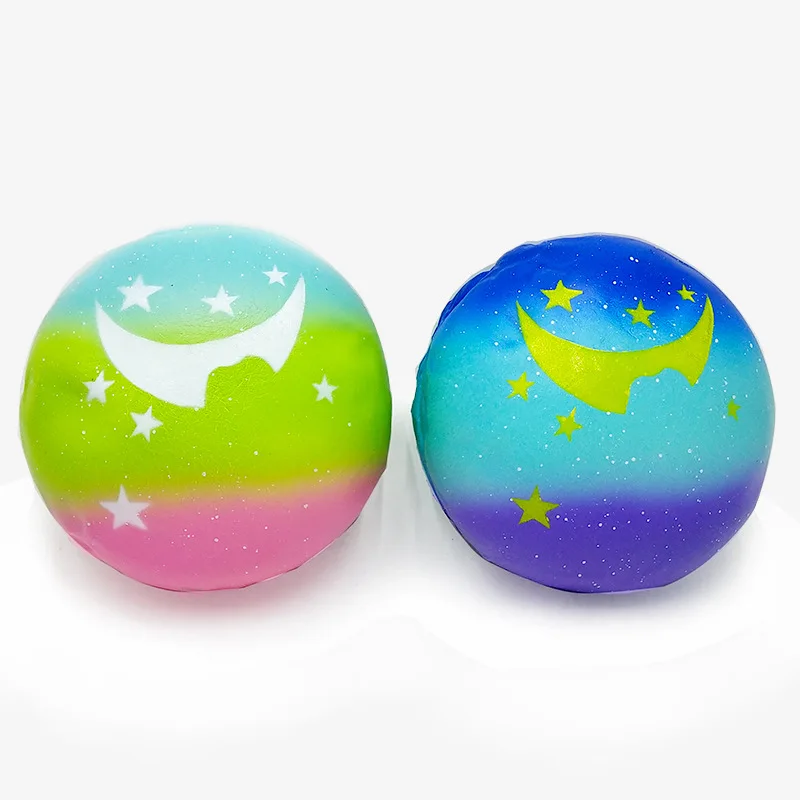 Jumbo Squishy медленно поднимающийся Забавный антистресс PU звездное небо цвет паровой хлеб мягкие детские игрушки для детей милые мягкие подарки