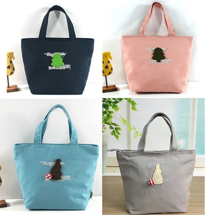 Сумки оптом chun zhi yue Женская Холщовая Сумка Японский Корейский Печатный Bento Box сумка многофункциональная женская сумка