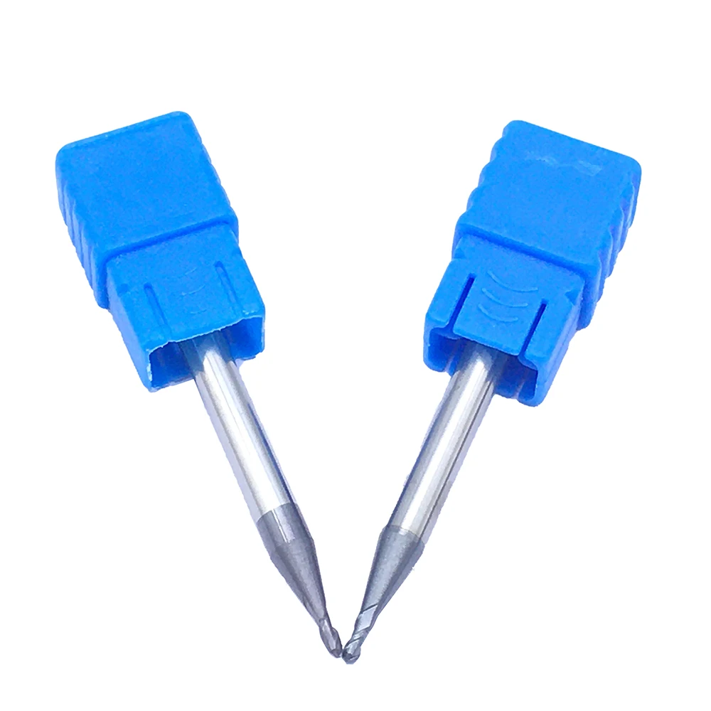 1PC R0.75XD4X50L 2 flute CNC Milling Cutter Solid Carbide Ball Nose HRC50 Tungsten Steel Ball Nose End Mill Cutting Tools