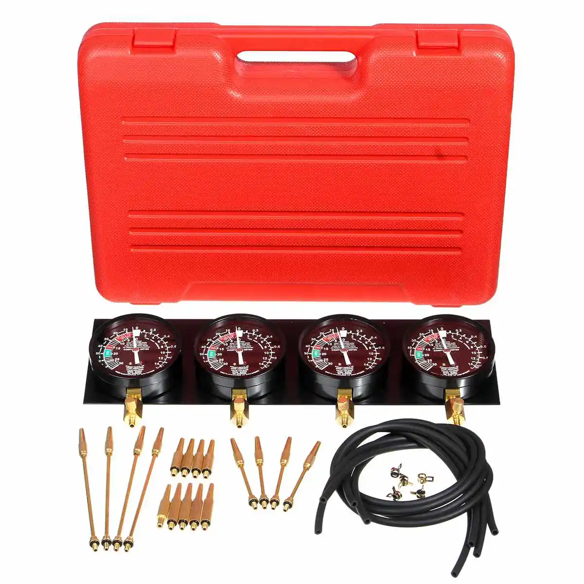 

Motorcycle Fuel Vacuum Carburetor Synchronizer Carb with 4 Gauges Tool Kit