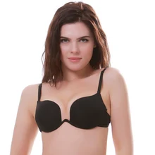 Сексуальное женское нижнее белье с глубоким u-образным вырезом ecmln пуш-ап, u-образный бюстгальтер, сексуальные бюстгальтеры, нижнее белье с вырезом на спине, нижнее белье