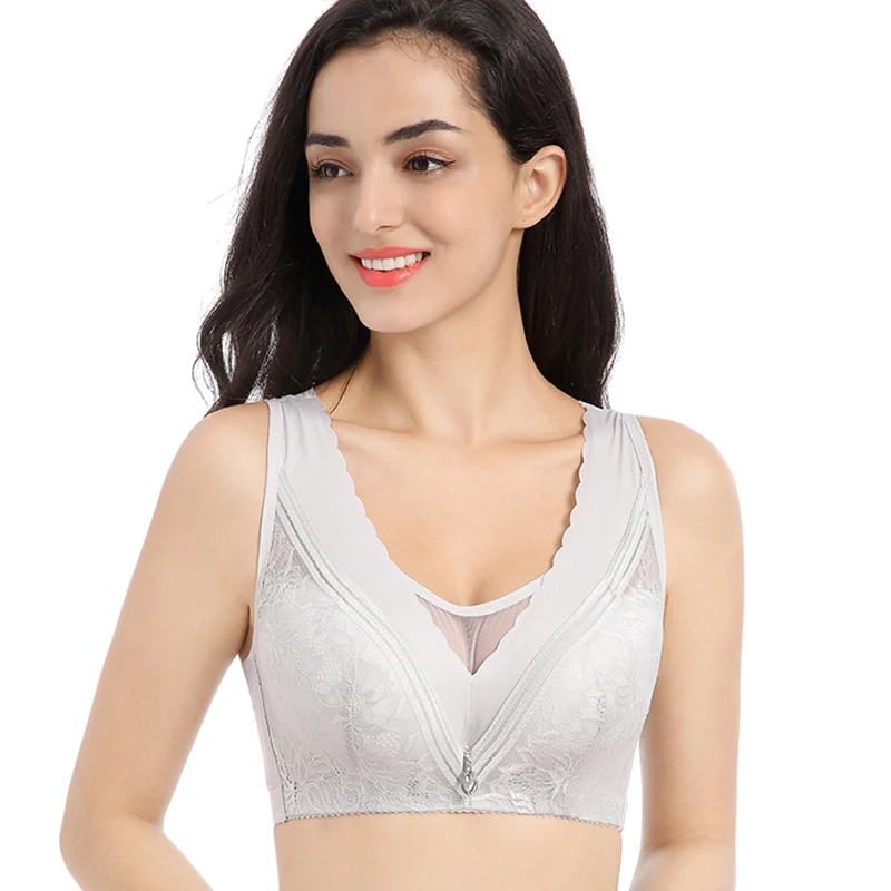 Ультра тонкий bralette сексуальное нижнее белье бюстгальтеры для женщин беспроводной кружевной бюстгальтер Цветочный горячий девушка пуш-ап плюс размер 44D нижнее белье croptop
