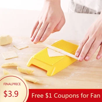 

Spaghetti Macaroni Pasta Board Baby Food Supplement Gnocchi Making Plastic Mold Kitchen Tool Panel Rolling Pin Cutting Board