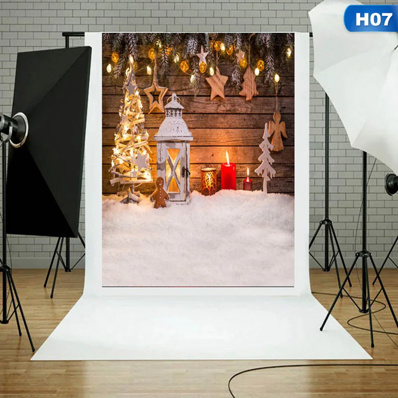 

1Pc Photo Background Christmas Holiday Photo Studio Foldable Photography Backdrop 8 Models For Option Decor