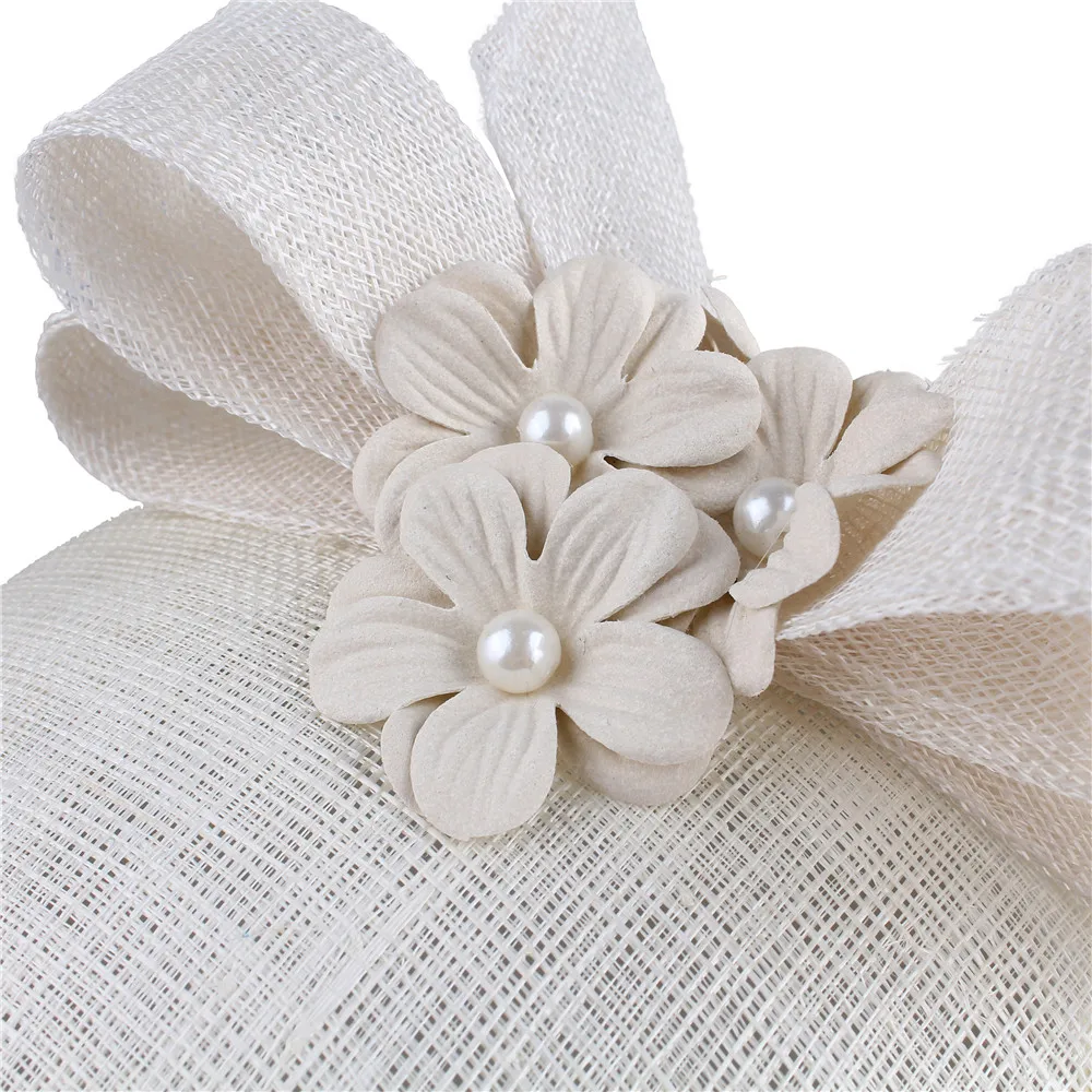 4 слоя sinamay модные вуалетки millinery Цветочные головные уборы заколки для волос очаровательный стиль лук аксессуары для головы(заколки) высокого качества