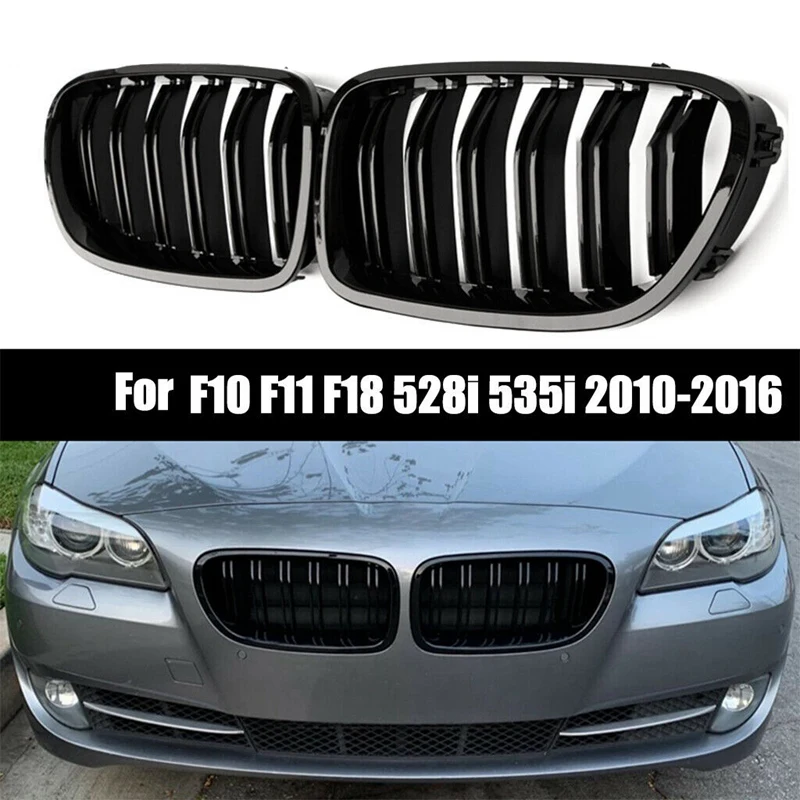 Gloss Black Car Front Kidney Grille Grill for-BMW 5 Series F10 F11 F18 M5 2010-2017 | Автомобили и мотоциклы