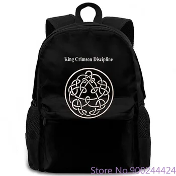 

King Crimson Discipline Red Leisure Brand 2018 women men backpack laptop travel school adult student