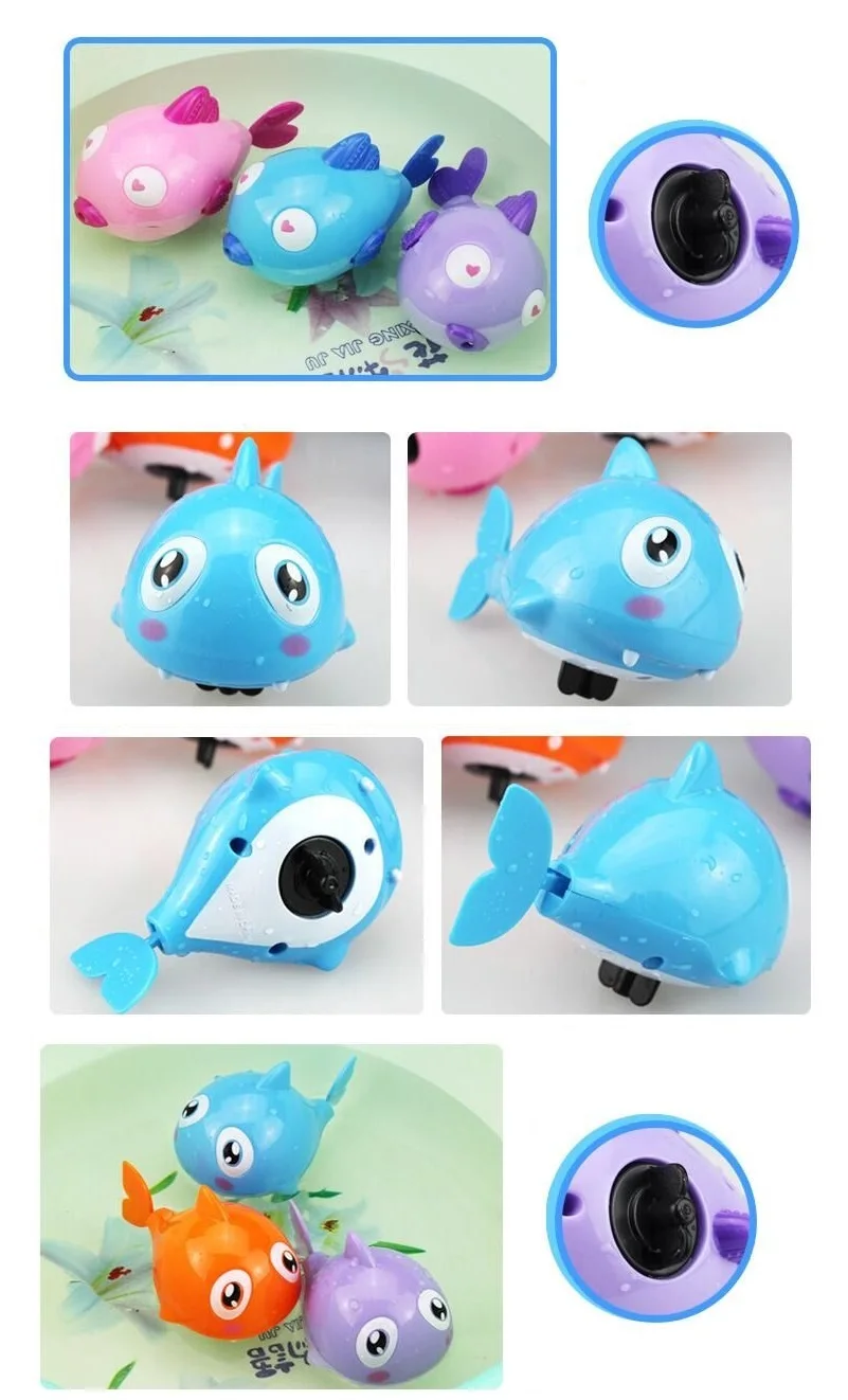 Заводные игрушки для купания ming животные пластиковая детская игрушка для ванной заводные развивающие плавающие кольца подарок для детей