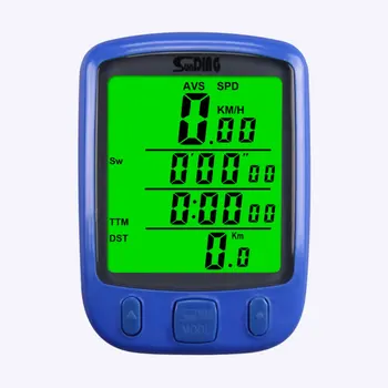 

Cycle Bicycle Bike LCD Computer Odometer Speedometer With Backlight Monitor Bikes' Speed Distance And Riding Time