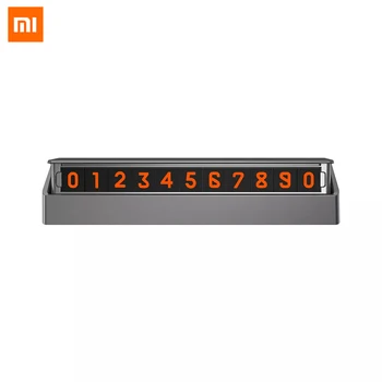 

Xiaomi MIJOY Flip Type Car Temperary Parking Phone Number Card Plate Hiding Magnetic Design Mini Car Decoration For Smart Home