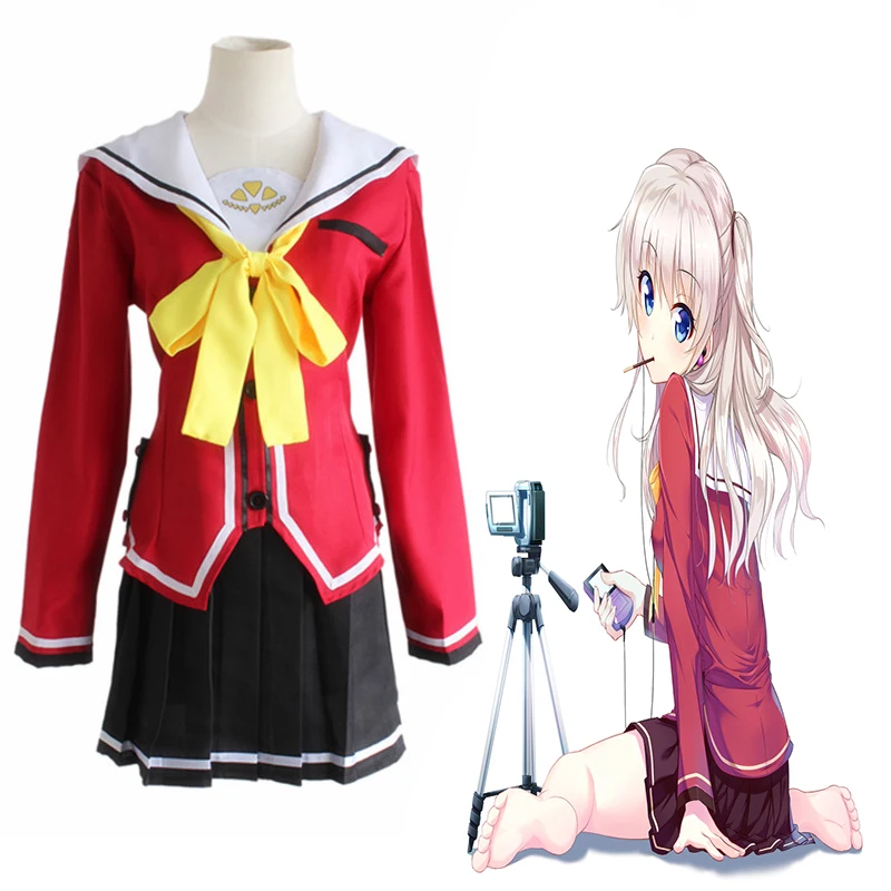 Аниме Косплей Шарлотт костюмы Tomori Nao Shcool Униформа Yuu Otosaka косплей Хэллоуин