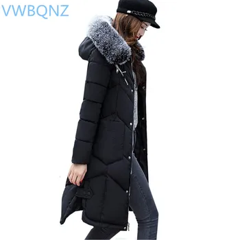 

Parka Nicesnowl Women Winter Down jacket Women Coat Long Hooded Outwear Female Parka Thick Cotton Padded Female down Coats 015