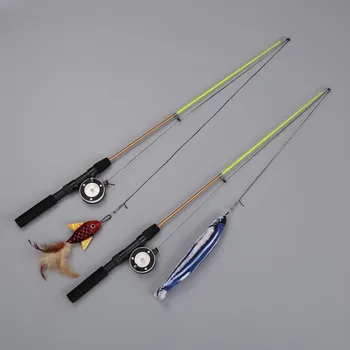 Retractable Fishing Rod Cat Toy 1