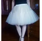 AS Picture 6 слоев,, юбка-пачка, тюль, Юбка-миди, женские модные вечерние, дизайнерские, saias femininas, формальные, faldas cortas - Цвет: AS Picture