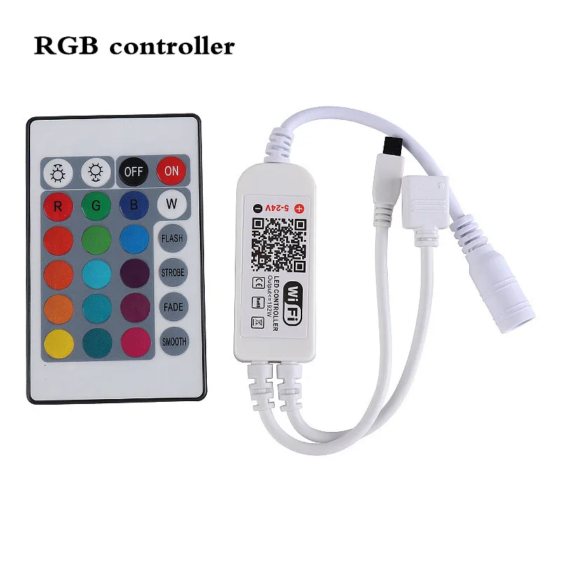 DC12 28V мини wifi RGB/RGBW контроллер полосы музыкальный Amazon Alexa Google Home телефон для света| |