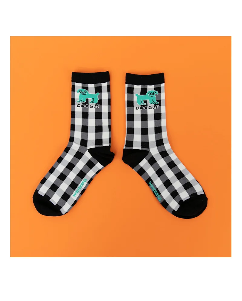 5 Pairs A Lot Harajuku Socks For Men And Women Designer Pattern Illustration Jacquard High-quality Sock - Цвет: STYLE B 5pairs a lot