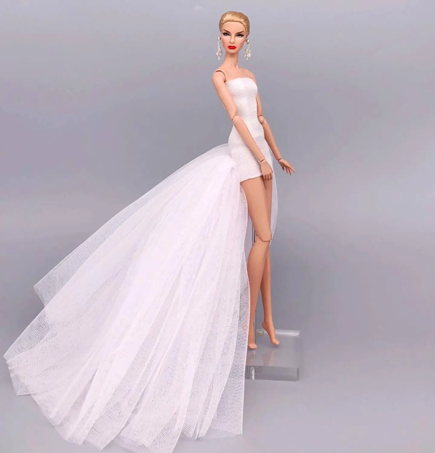 fashion for elegant lady wedding dress for barbie doll clothes princesa barbie dress long accessories barbie doll clothes doll clothes doll clothes accessories doll accessories