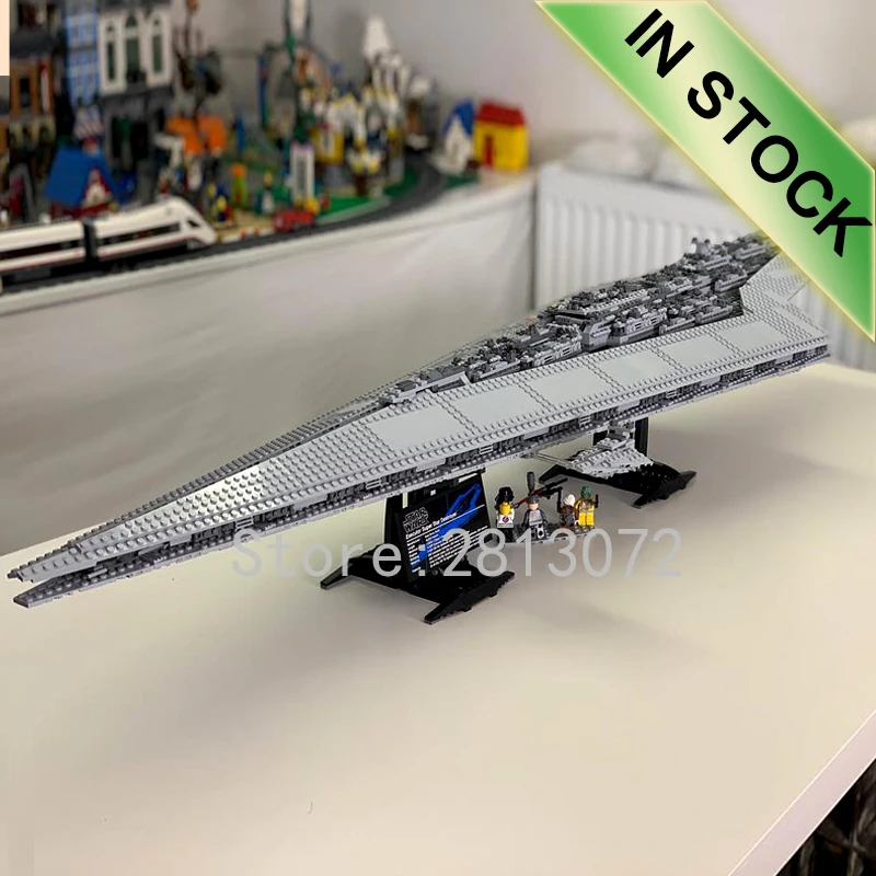 

05028 In Stock The Super Star Destroyer Star Movie Wars Series 3125PCS Model Building Blocks Compatible 10221 Children Toys