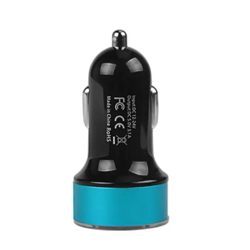 blue USB QC 3,0 адаптер Автомобильное зарядное устройство двойной Usb цифровой дисплей автомобильное зарядное устройство мобильный телефон Быстрая зарядка зарядное устройство зажигалка светодиодный вольтметр - Название цвета: blue