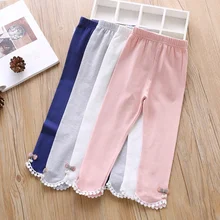 От 1 до 6 лет, штаны для маленьких девочек милые весенне-осенние повседневные Мягкие хлопковые леггинсы принцессы для маленьких девочек штаны с бантом для девочек# m