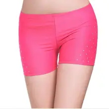 Сексуальные мягкие женские шорты, стразы, для танца живота, безопасное нижнее белье, для ночного клуба, вечерние, для танца живота