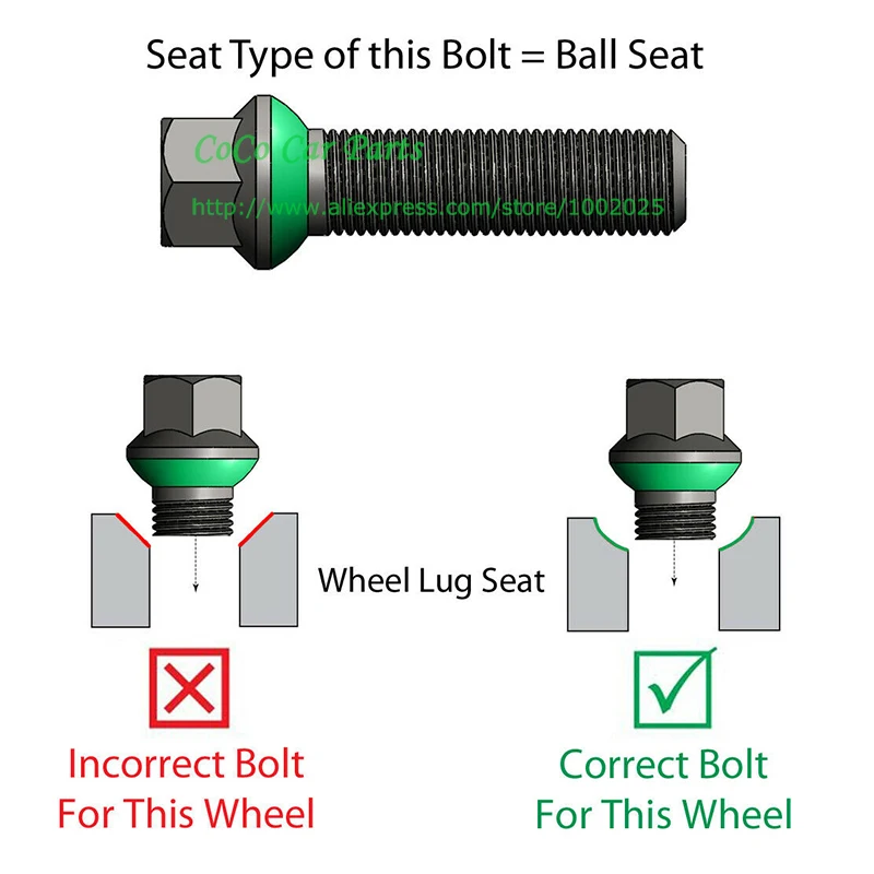 wheel spacer bolts (2)