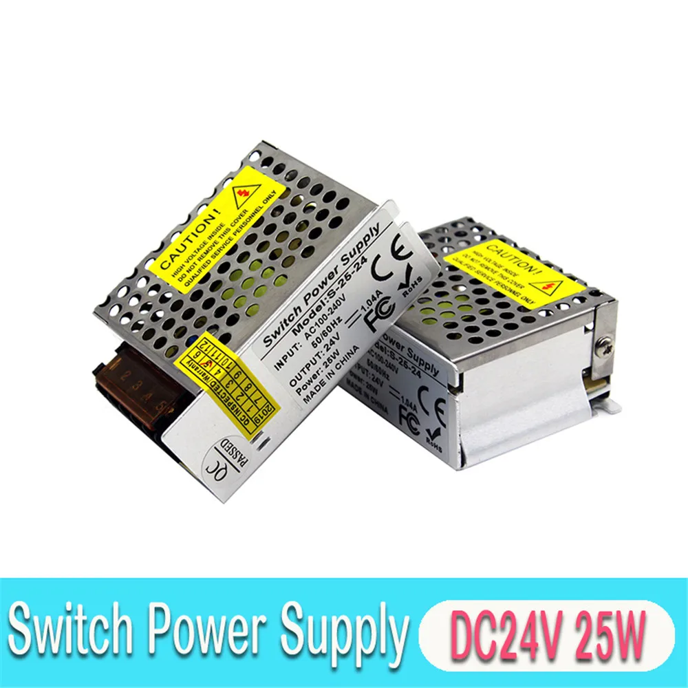 Источник питания DC5V DC12V DC15V DC18V DC24V 25 Вт драйвер светильник ing трансформаторы 110 В 220 В AC в DC SMPS светодиодный светильник CCTV монитор